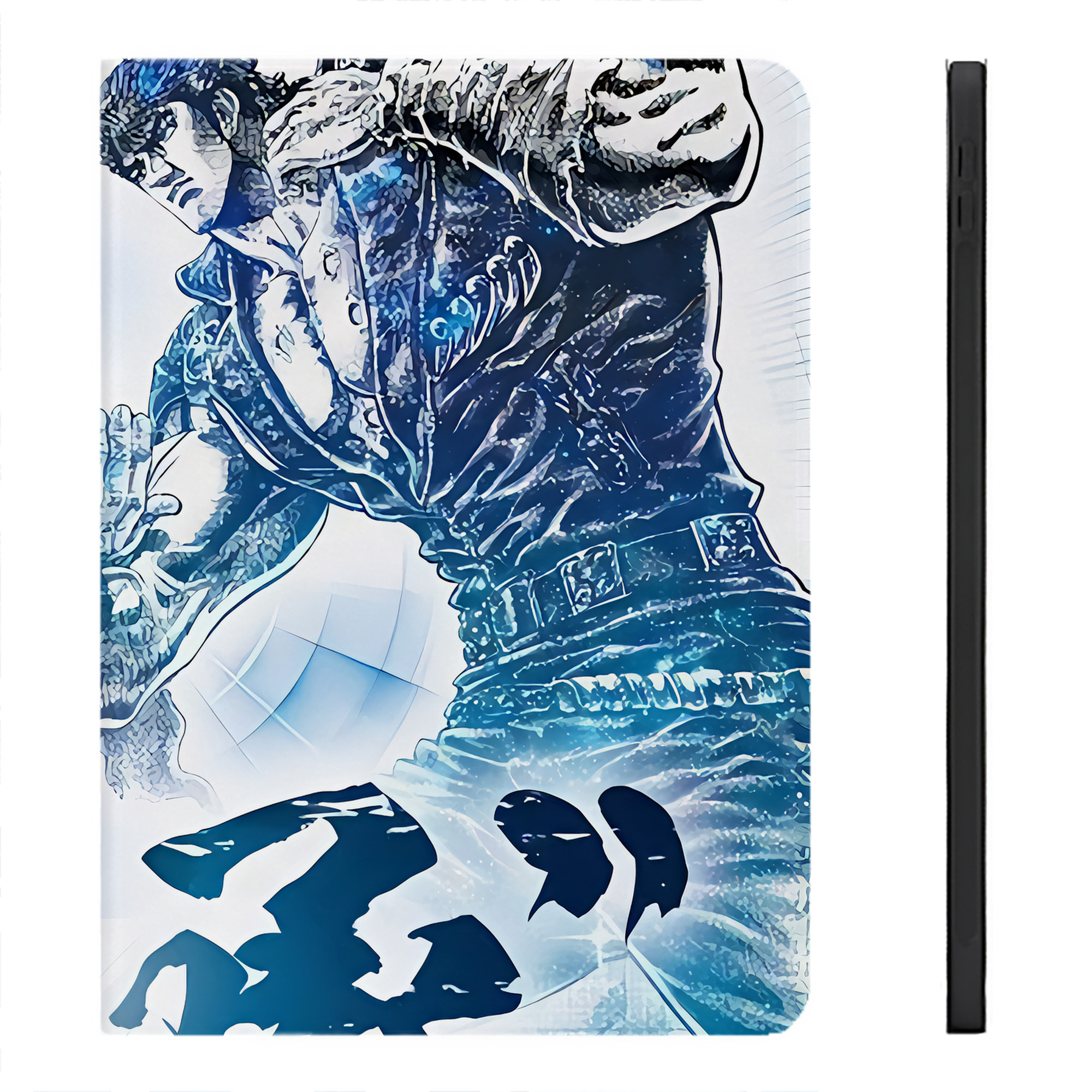 （画像用） 北斗の拳 Fist of the North Star IPadケース ペンホルダー付き ブックスタイルデザイン